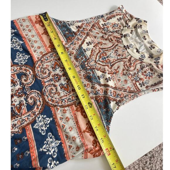 O’Neill Mini Dress Lennon Sleeveless paisley Sz S Boho cottage core - Picture 4 of 14